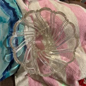 Elegant Clear Glass Bowl